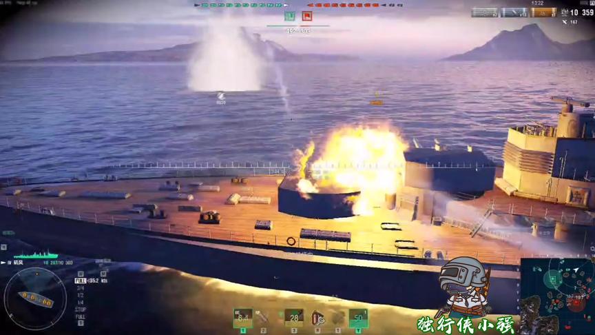 独行侠小强：矶风围剿敌战列舰，这场面也不怎么多见哇！