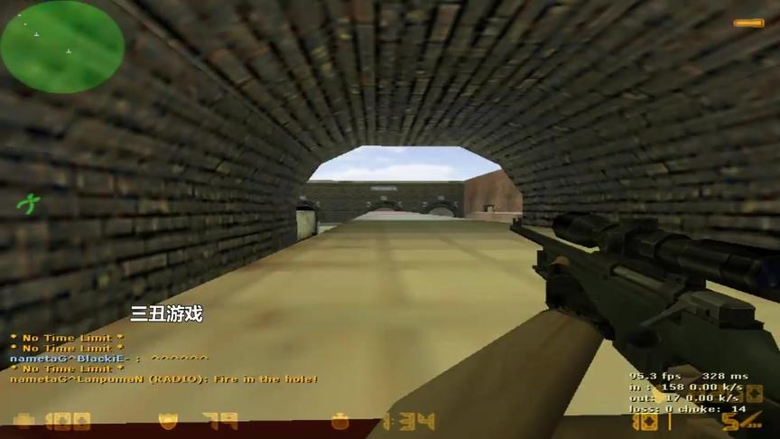 CS1.6：顶级狙神Walle刚出道就成名，近身盲狙表演太稳了