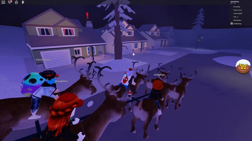 Roblox圣诞节故事上：圣诞老人居然从烟囱里摔了下来！小飞象解说