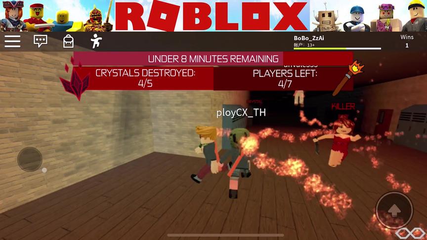 roblox“红衣女孩”波波仔解说：又被红衣女孩逼的无路可逃！