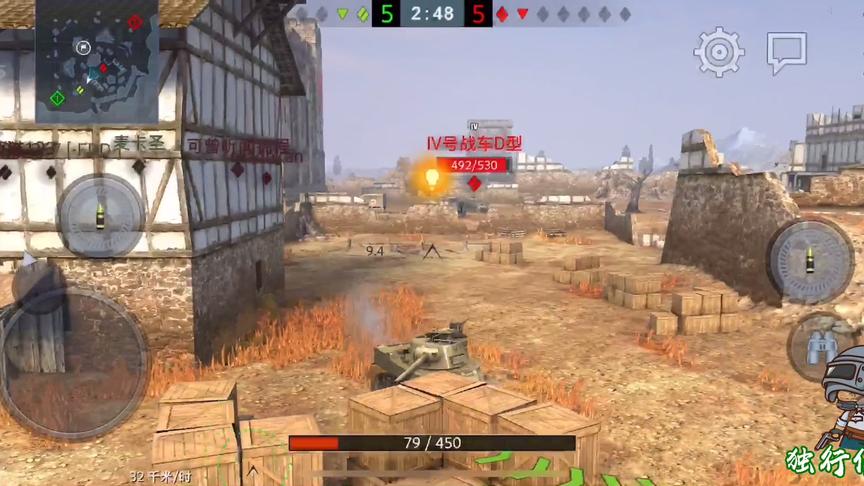 独行侠小强：M8A1前半场疯狂输出，后半场被人追着打，惨呐。