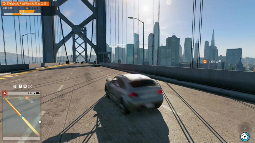 看门狗2:游戏中发现了一名小偷 居然在 我的地方偷车 必须严惩