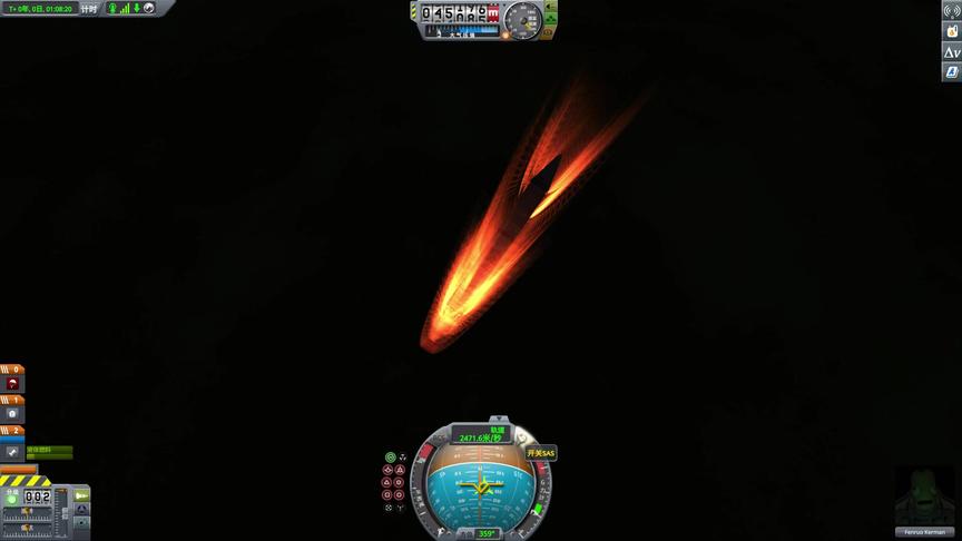 游戏中自制的 重型火箭  能否发射成功 成功环绕地球轨道呢 UFO