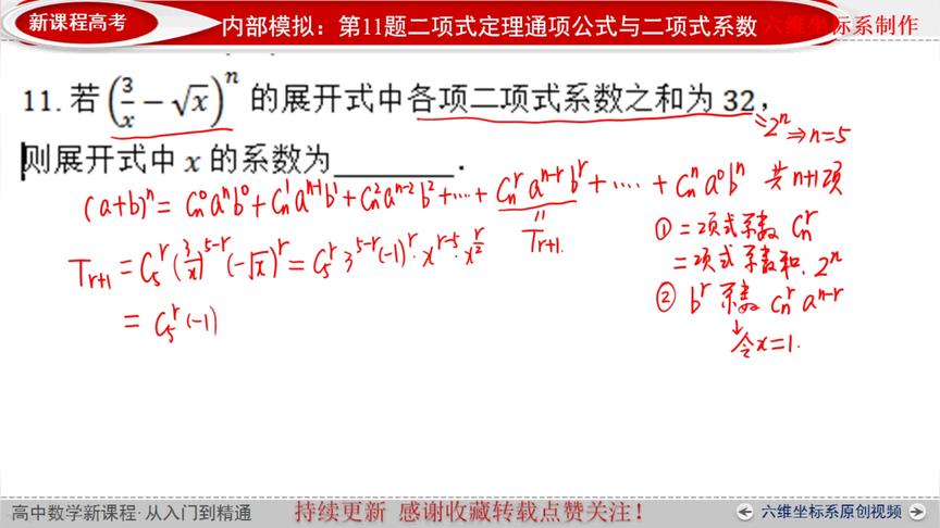 多项式展开项系数公式 西瓜视频