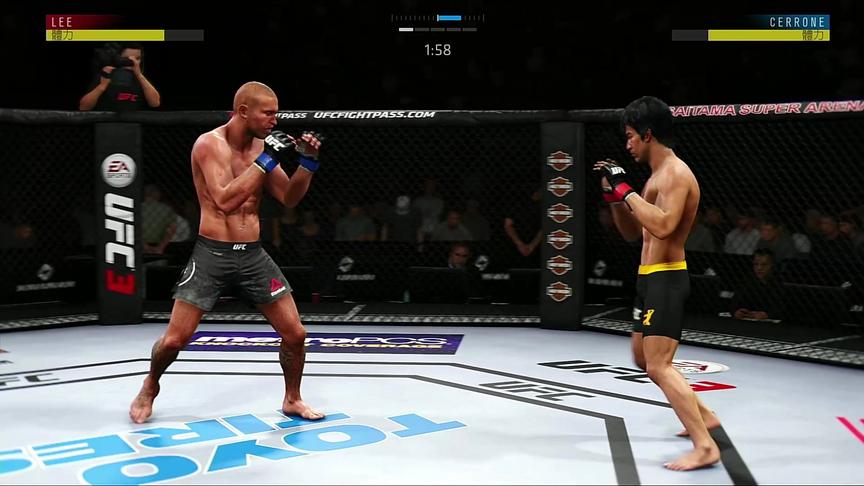 UFC 拳击现场 李小龙登场  和美国选手进行拳击比赛 截拳道